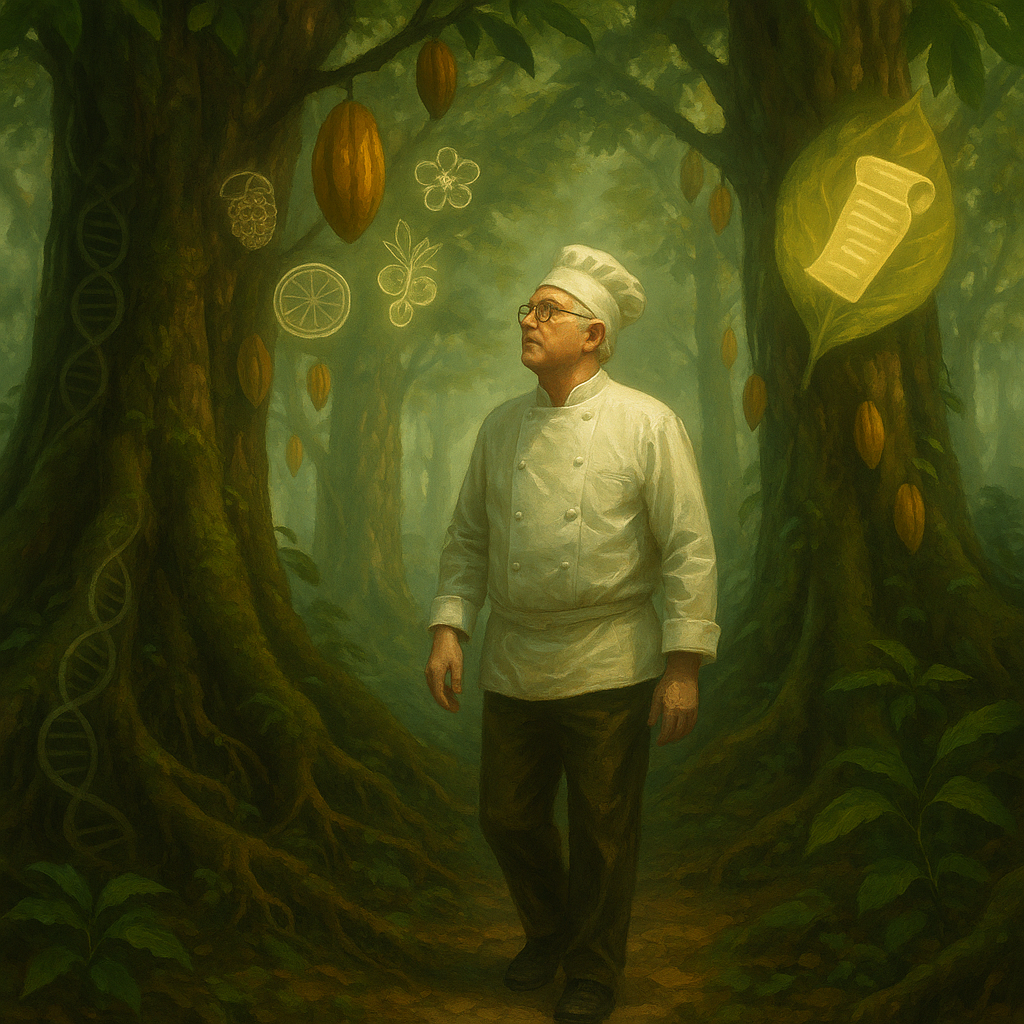 chef in the rain forest
